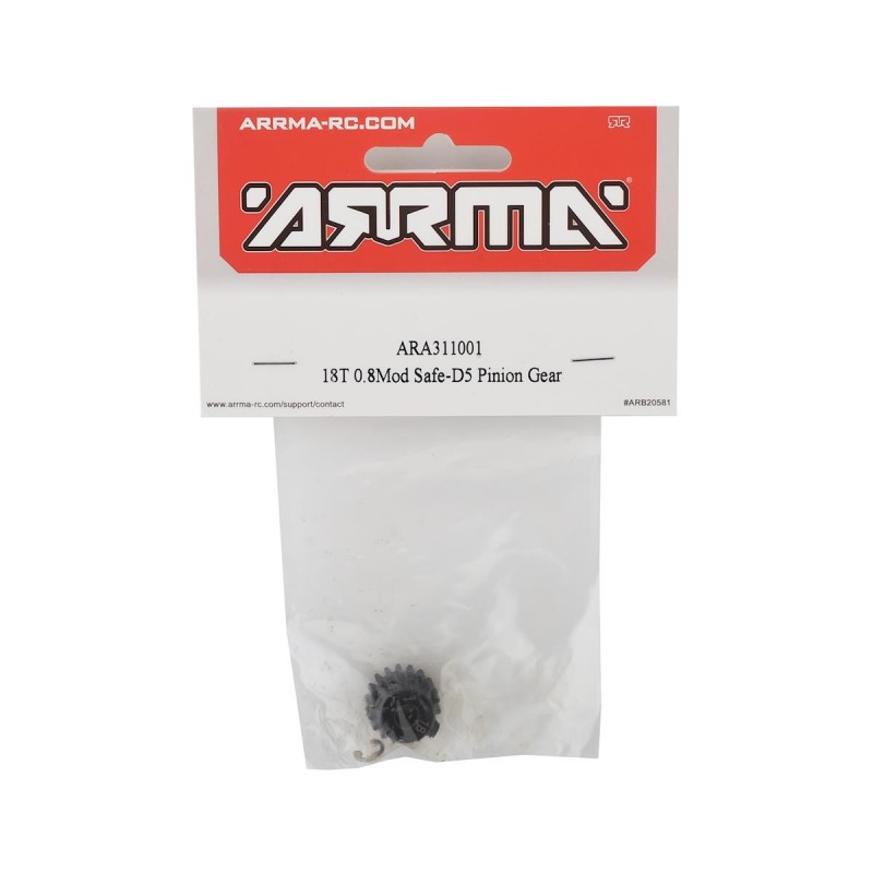 Arrma Safe-D5 Steel Mod 0.8 Pinion Gear (18T)