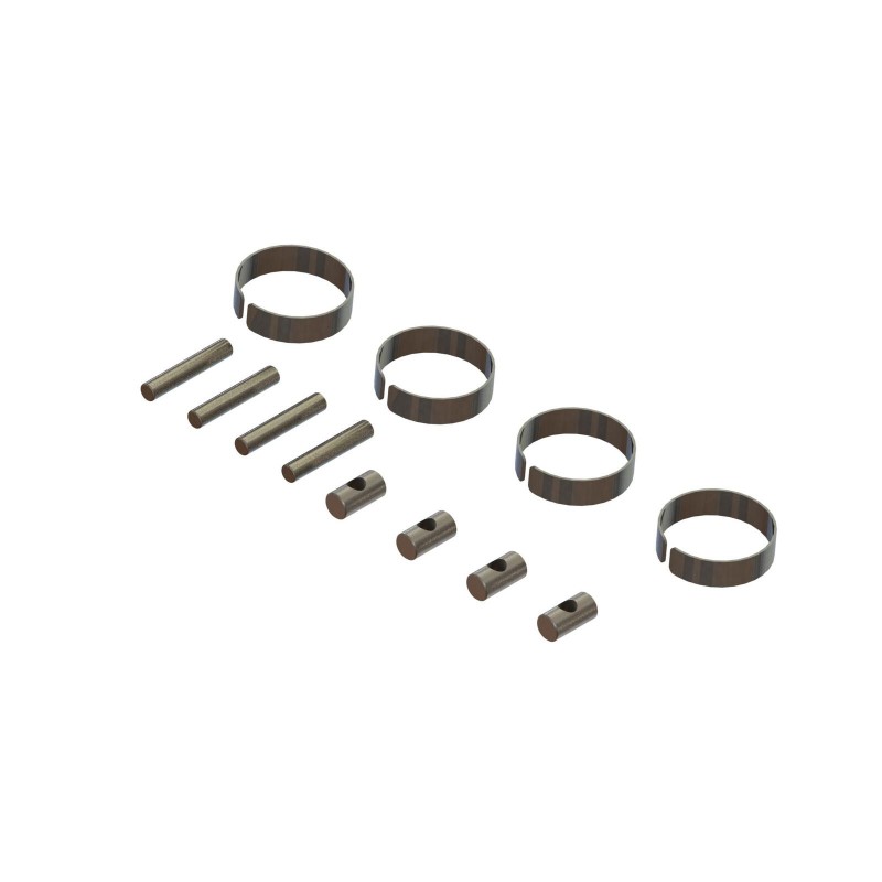 ARRMA CVD DRIVESHAFT METAL FITTINGS (2)