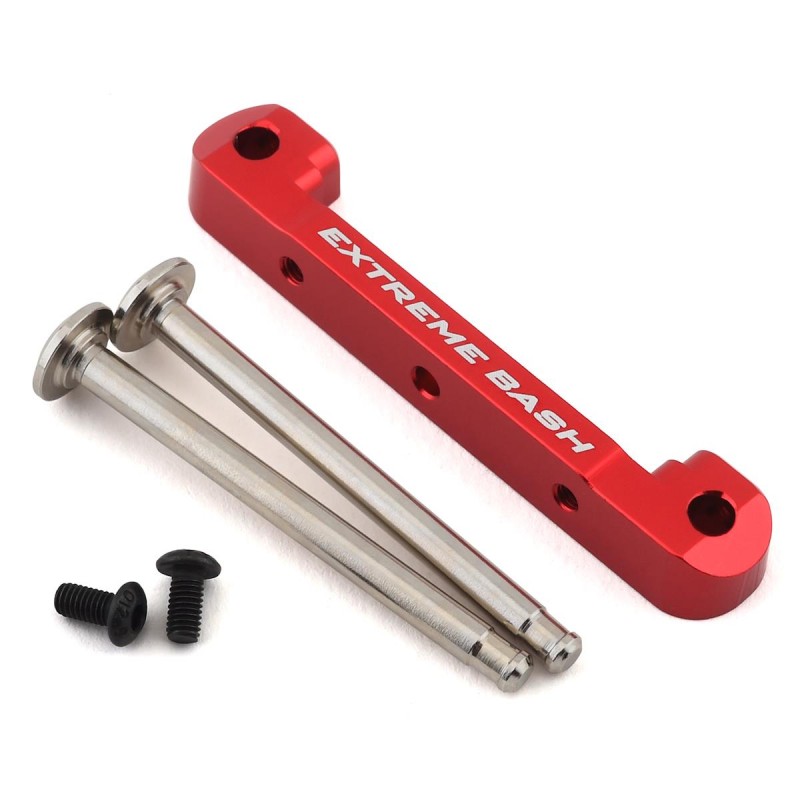 Arrma EXB Aluminum Front Upper Suspension Mount (Red)