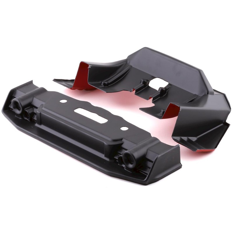 Arrma Felony 6S BLX Pre-Painted Splitter & Diffuser (Black/Red)