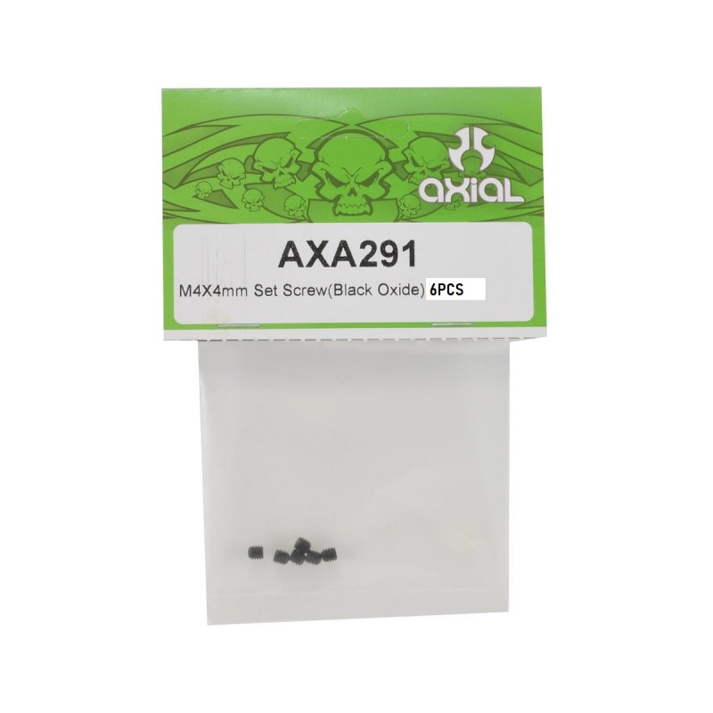 Axial 4x4mm Set Screw (Black) (6)
