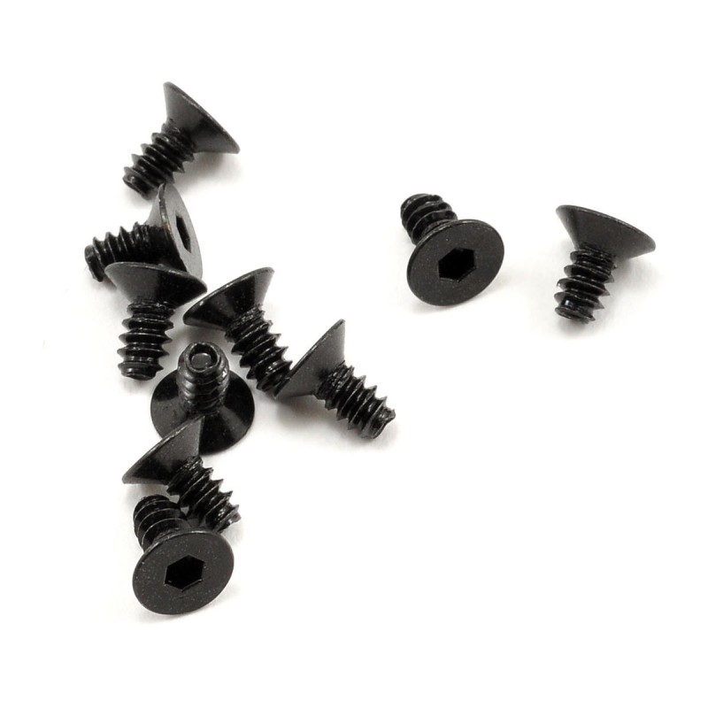 Axial 3x6mm Self Tapping Flat Head Screw (Black) (10)