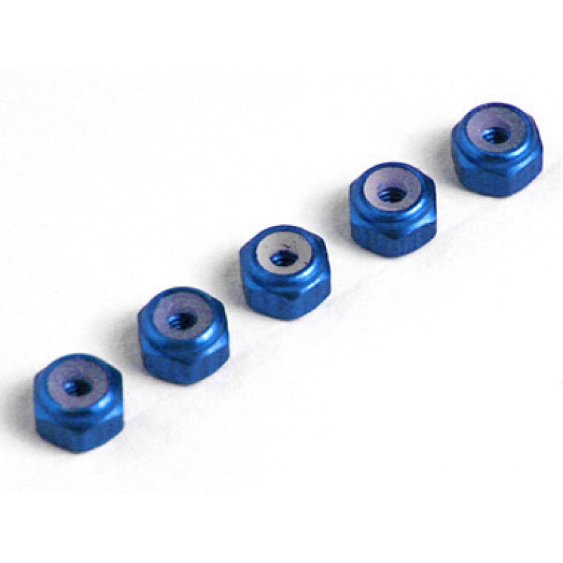  CPV  3Aluminum 2mm Lock Nut (Blue)