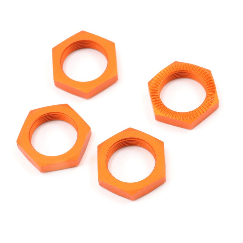 HPI 24mm Serrated Wheel Nut (Orange) (4)