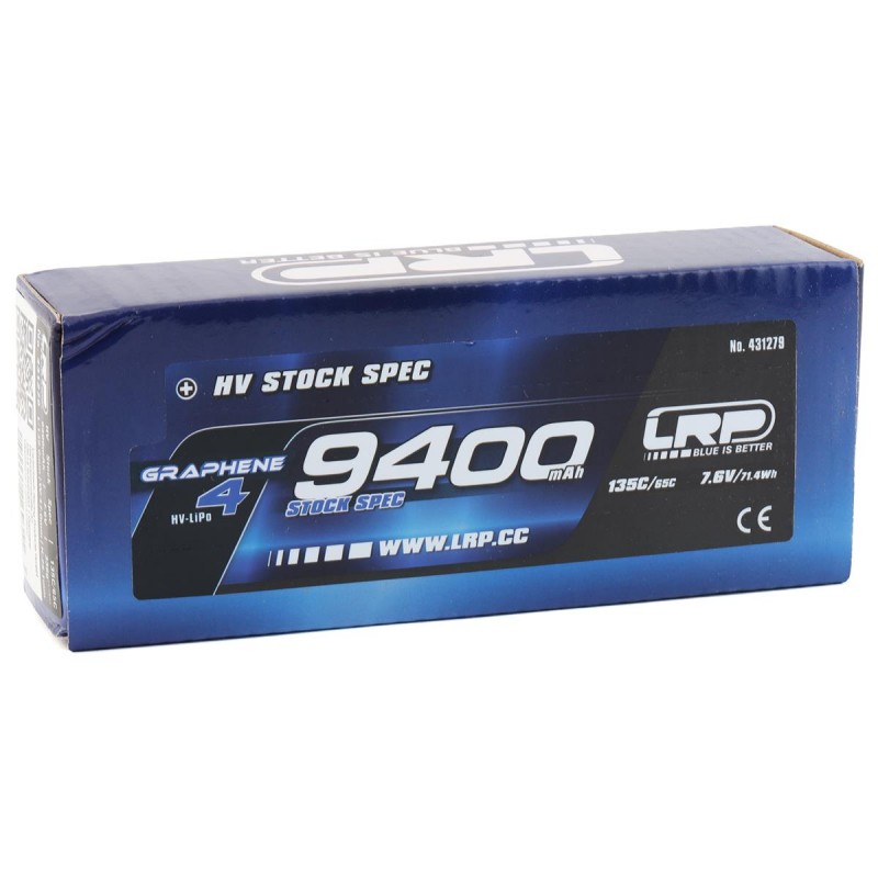 LRP 2S 135C LCG Graphene-4 P5-HV LiPo Battery (7.6V/9400mAh) w/5mm Connectors