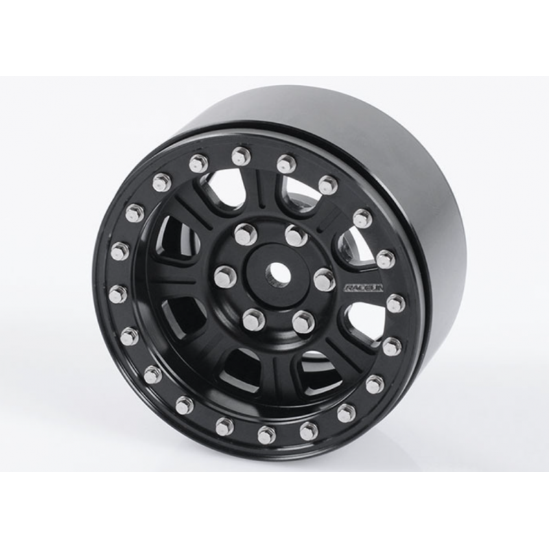RC4WD Aluminium Raceline Monster 1.9" Beadlock Wheels (Black) (4)