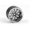 RC4WD Aluminium 1.9" 5 Lug Steel Wheels w/Beauty Ring (Silver) (4)