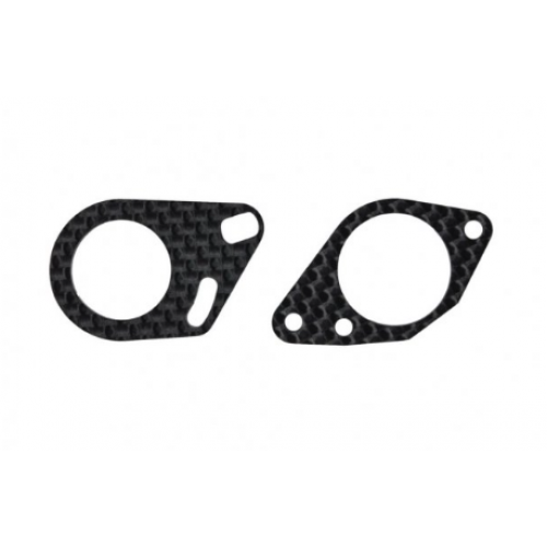 Serpent  S989 Midshaft mounts carbon (2) 