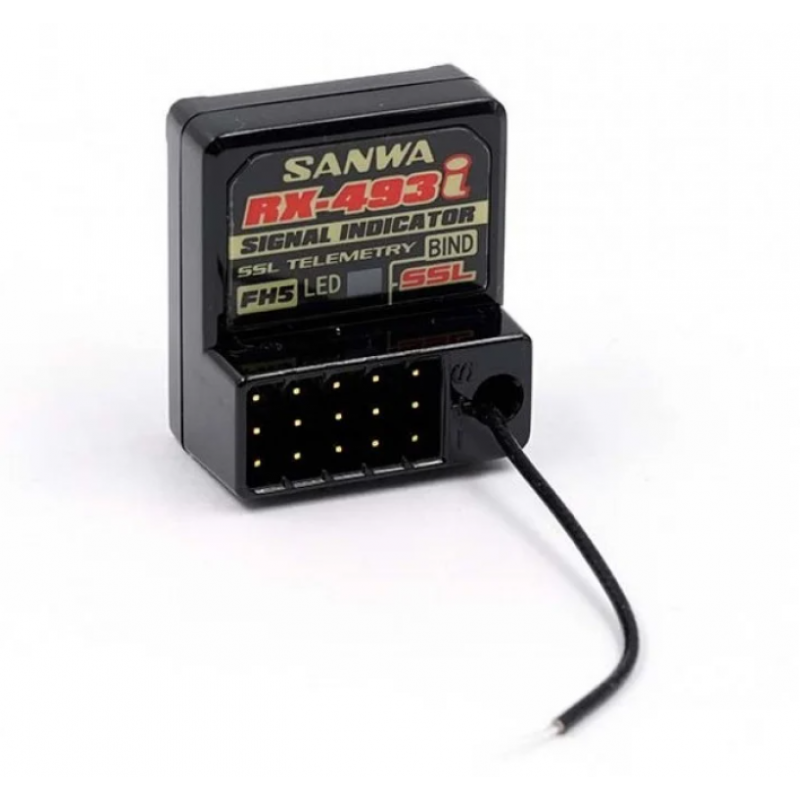 Sanwa/Airtronics RX-493i M17/MT-5 2.4GHz 4-Channel FHSS-5 Telemetry Receiver