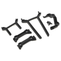  Traxxas Body mounts & posts, front & rear (complete set)