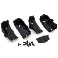 Traxxas Fenders, inner, front & rear (2 each)/ rock light covers (8)/ battery plate/ 3x8 flathead screws (4)