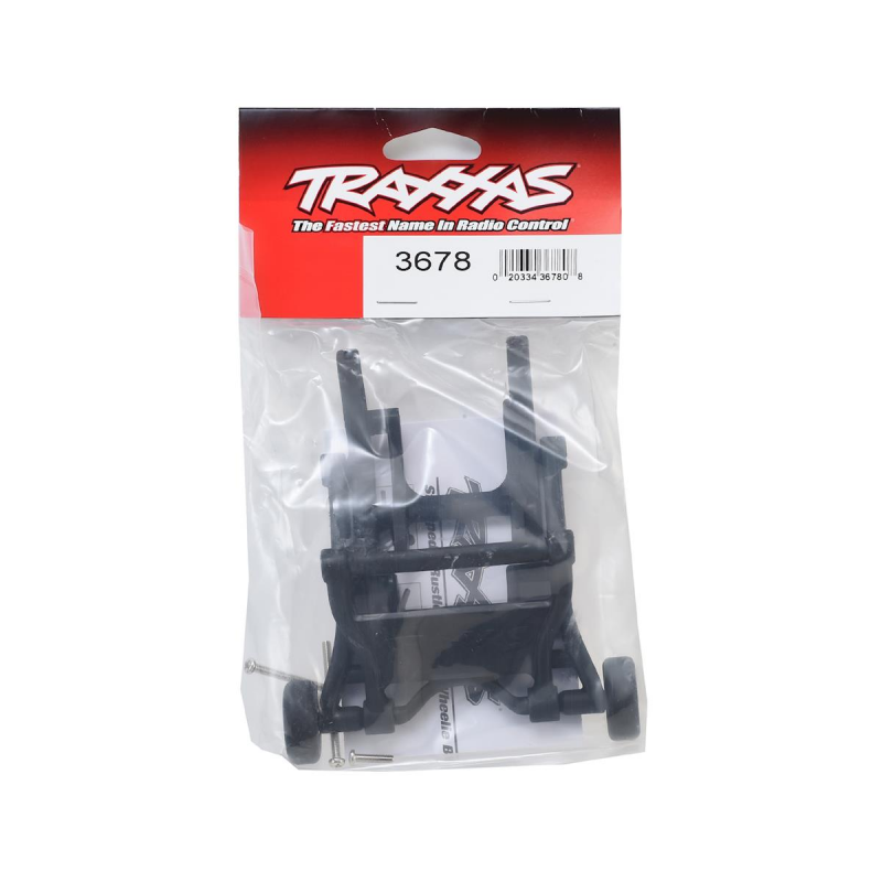 Traxxas Wheelie bar, assembled (black) (fits Slash®, Stampede®, Rustler®, Bandit® series)