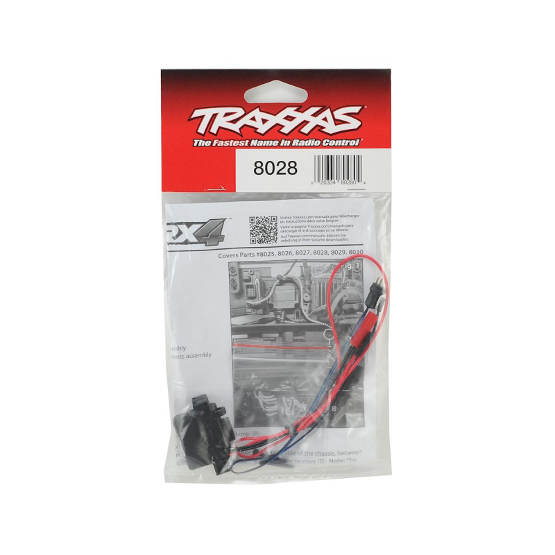 Traxxas LED lights, power supply (regulated, 3V, 0.5-amp)/ 3-in-1 wire harness