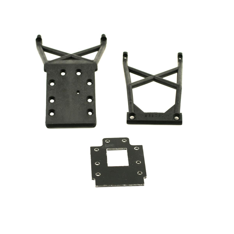 Traxxas  Stampede-based BIGFOOT Front & Rear Skid Plates With Transmission Spacer