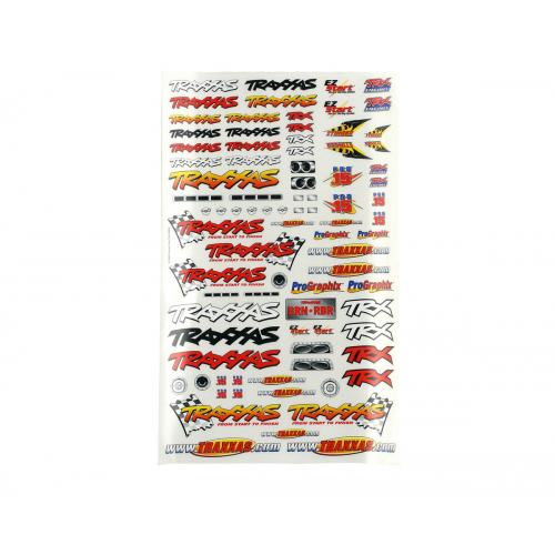 Traxxas Official Team Traxxas® racing decal set flag logo w/ 6-color