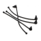 Traxxas DCB M41 Widebody & Spartan® bodies clip retainer black (4)