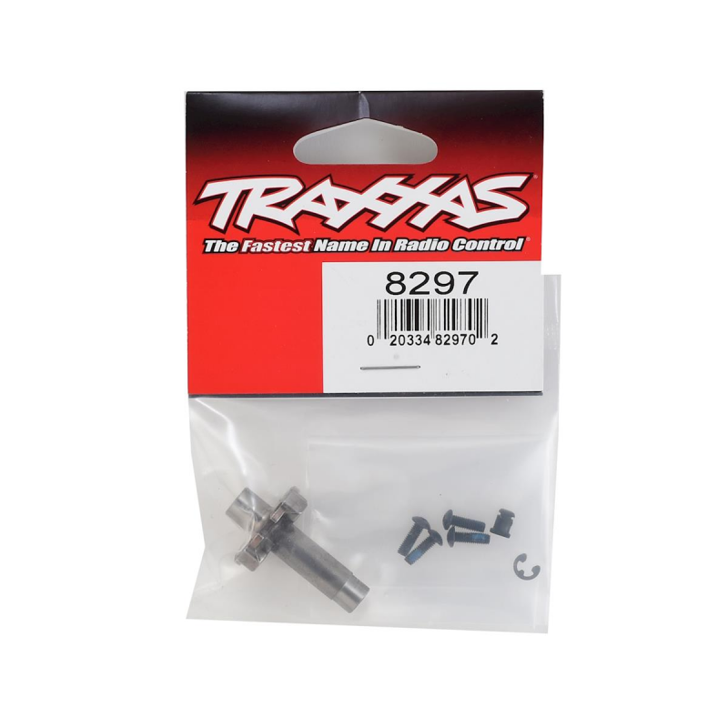 Traxxas TRX-4 & TRX-6 Spool differential housing plug w/ e-clip & 2.5x8mm BCS (with threadlock) (4)