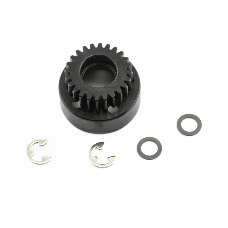 Traxxas Clutch bell 24 tooth w/fiber washer (2) and Included 5mm E-clip
