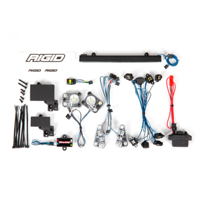 Traxxas TRX-4 LED light set, complete with power supply (contains headlights, tail lights, roof light bar, rock lights & distribution block)