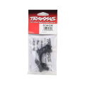 Traxxas Mount steering arm w/ steering stops (2) & lower hinge pin retainer includes standard and maximum throw steering stops