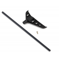 Traxxas Tail boom (black-anodized) w/ tail fin/ screw set