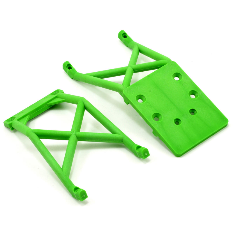 Traxxas Bigfoot & Stampede Skid plates front & rear (green)