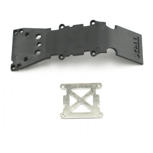Traxxas T-Maxx Skidplate front (black) w/stainless steel plate set