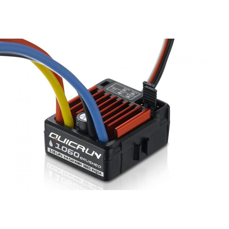 Hobbywing QuicRun Waterproof 1060 Brushed Crawling ESC (2-3S)