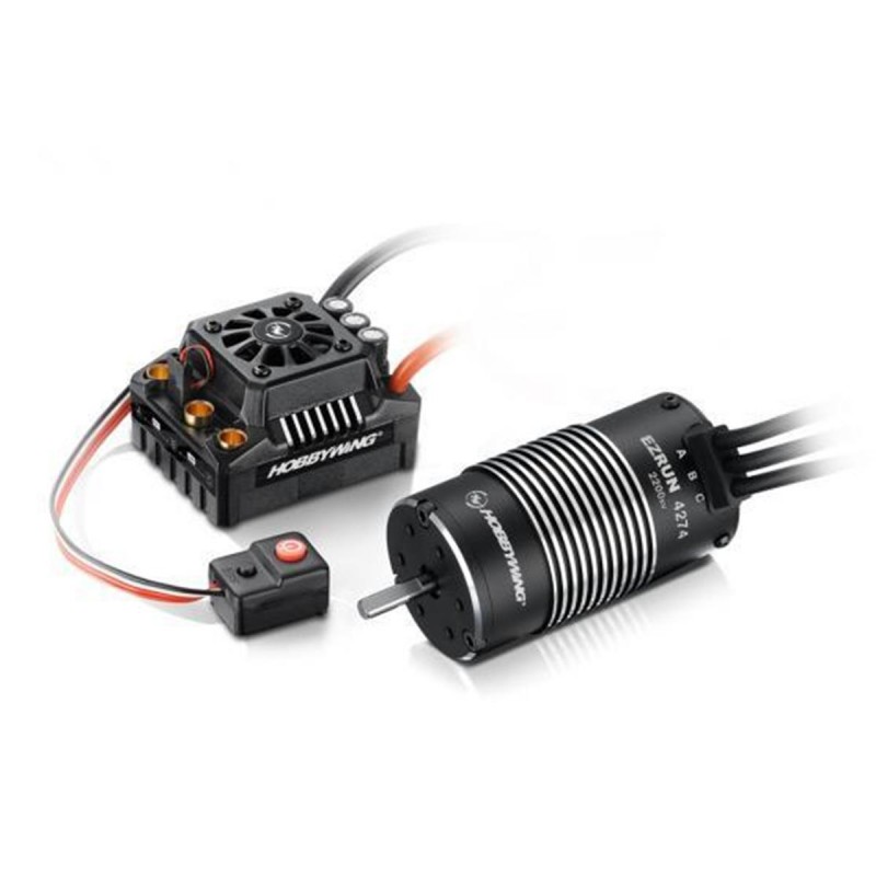 Hobbywing EZRun Max8 Waterproof Brushless ESC/Motor Combo (2200kV) w/Program Box & XT90 Plug