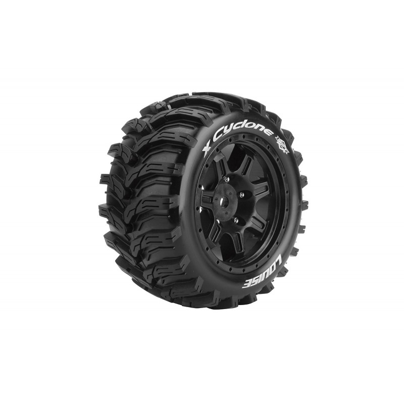 MFT X-Cyclone Monster Truck Tire (Sport, Black Rim, HEX 24mm, Mounted) (2)