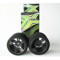 XCEED 1:10  Foam Rear Tires (2)  37 Shore Carbon Black w/12mm Hex
