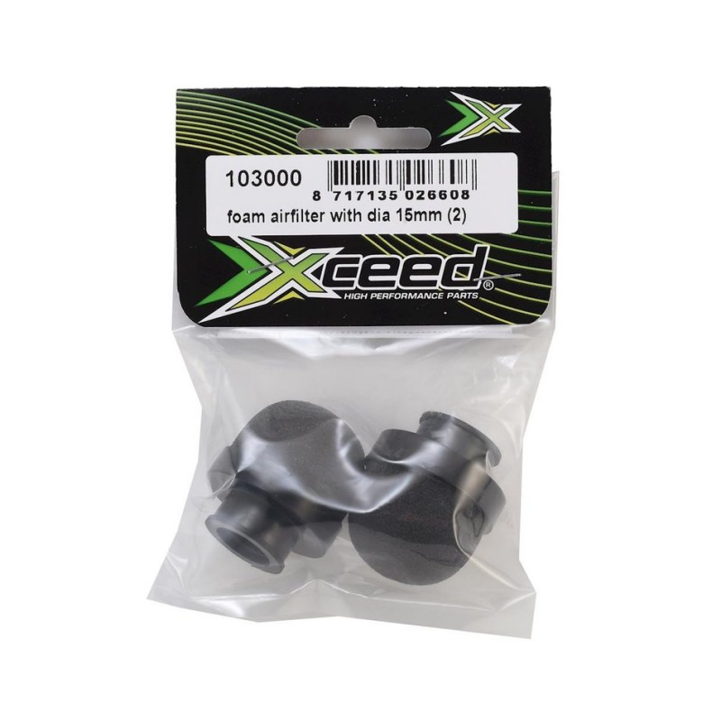 Xceed Foam airfilter with dia 15mm (2)