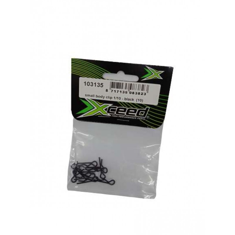 Xceed small body clip 10th scale - Black (10)