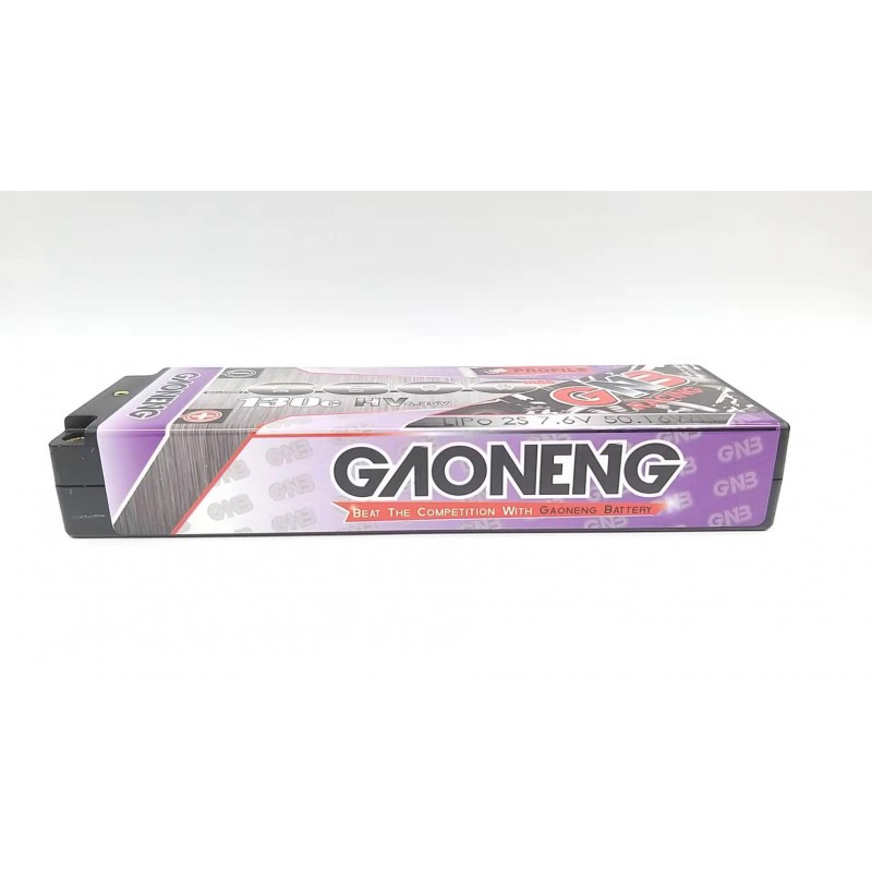 GAONENG GNB 6600MAH 7.6V 130C HV 4.35V LOW PROFILE LIPO BATTERY
