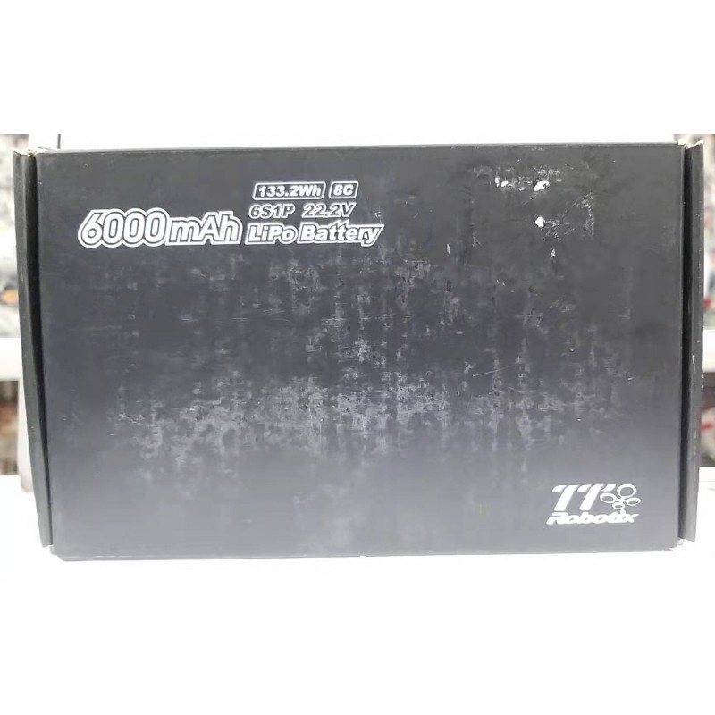 TT Robotix 6000mAh 6S1P 22.2V 133.2Wh 8C LiPo Battery
