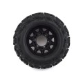 Pro-Line 1/10 Trencher Front/Rear 2.8" MT Tires Mounted w/12mm Blk Raid (2)