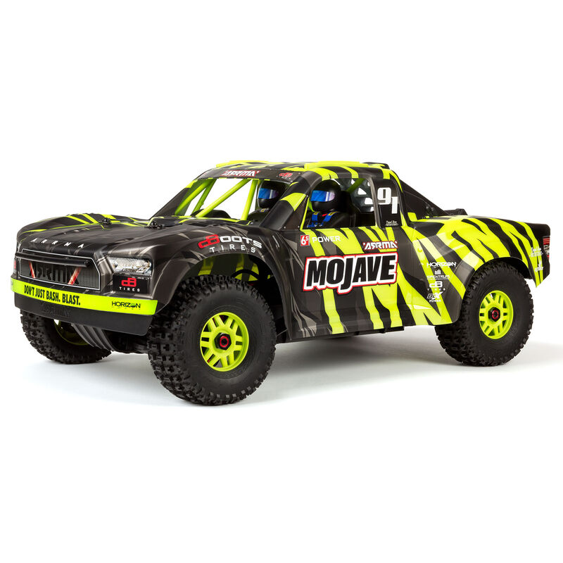 Arrma Mojave 6S BLX Brushless 1/7 RTR Electric 4WD RTR Desert Racer(Black/Green) w/STX2 2.4GHz Radio