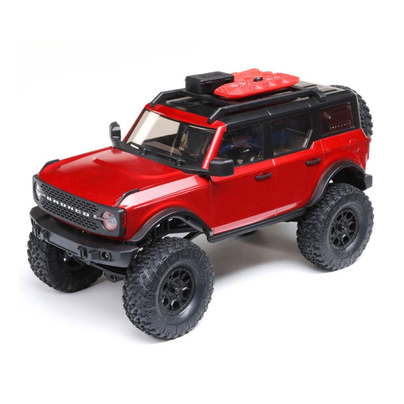 Axial SCX24 2021 Ford Bronco Hard Body 1/24 4WD RTR Scale Mini Crawler (Red) w/2.4GHz Radio