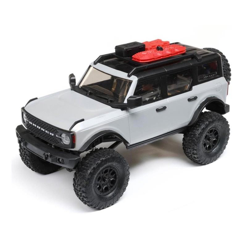 Axial SCX24 2021 Ford Bronco Hard Body 1/24 4WD RTR Scale Mini Crawler (Grey) w/2.4GHz Radio
