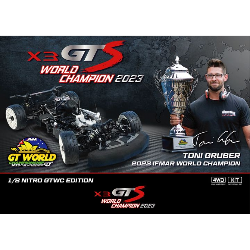 Hong Nor X3 GTS 1/8 Nitro GT World Champion (Toni Gruber) Limited Edition