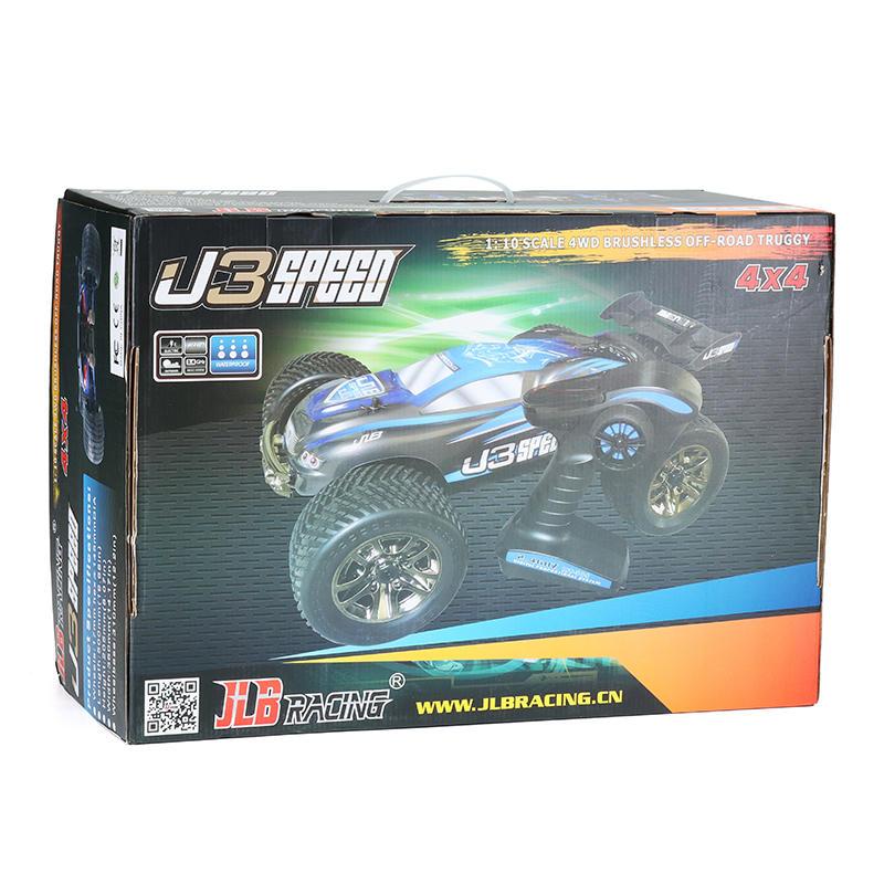JLB Racing J3 Speed 120A New Version Brushless Truggy Off-road 4WD RTR 1/10Scale w/2.4GHz Radio (Blue)