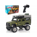 Yamix Simulation Series RC Crawler 1:28 Scale Body metal texture of material RTR W/Led Light 2.4GHz Radio System(Green)