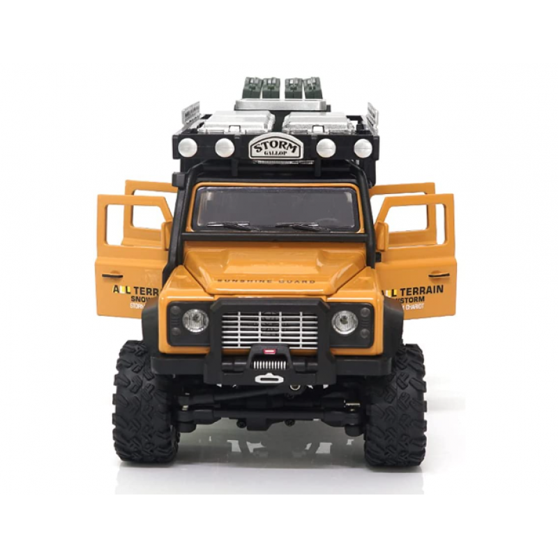 Yamix Simulation Series RC Crawler 1:28 Scale Body metal texture of material RTR W/Led Light 2.4GHz Radio System(Yellow)