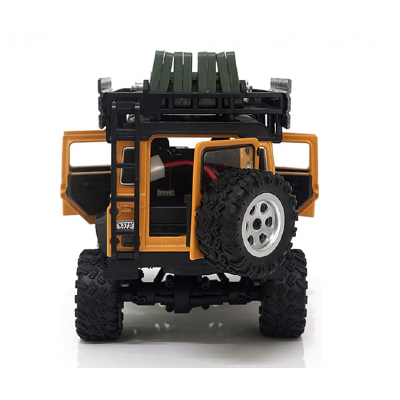 Yamix Simulation Series RC Crawler 1:28 Scale Body metal texture of material RTR W/Led Light 2.4GHz Radio System(Yellow)