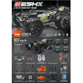 Team Magic E5 HX 4S - Black/Yellow 1/10 Racing Monster Electric - 4WD - RTR - Brushless 4S - Waterproof