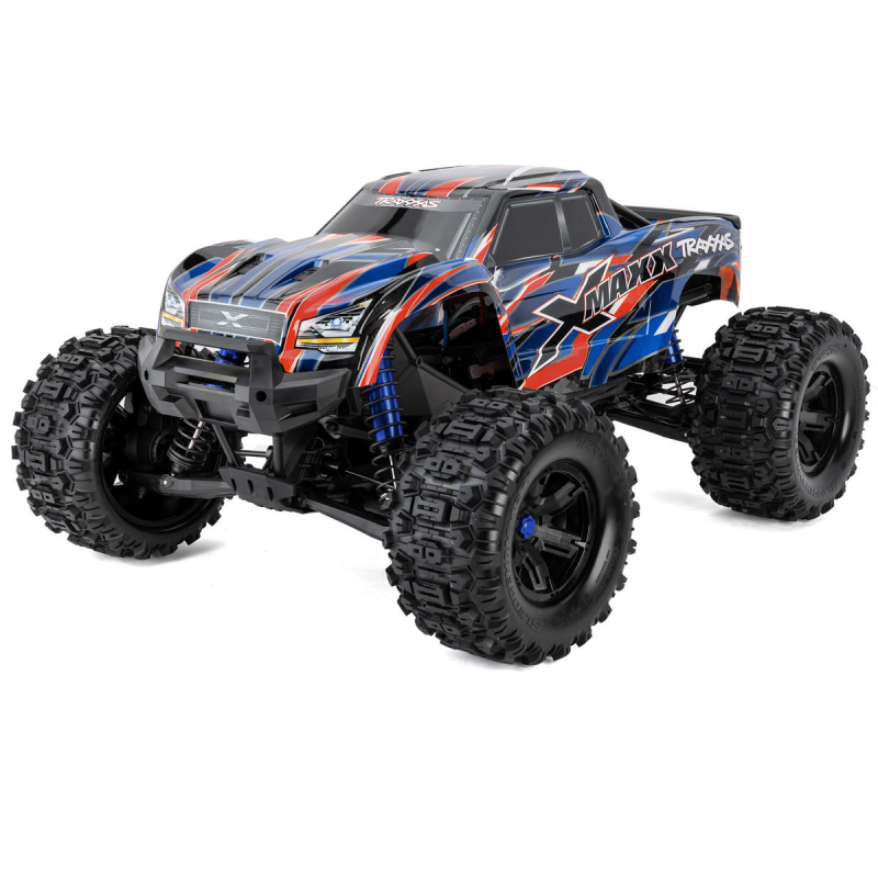 Traxxas X-Maxx 8S 1/6 4WD Brushless RTR Monster Truck (Blue) w/2.4GHz TQi Radio system & Belted Tires