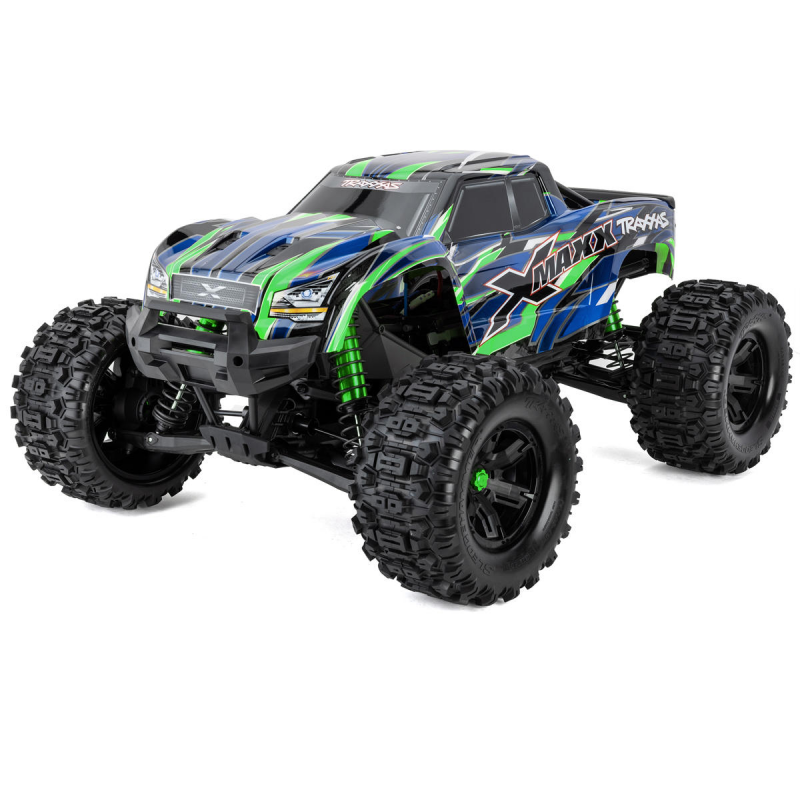 Traxxas X-Maxx 8S 1/6 4WD Brushless RTR Monster Truck (Green) w/2.4GHz TQi Radio system & Belted Tires