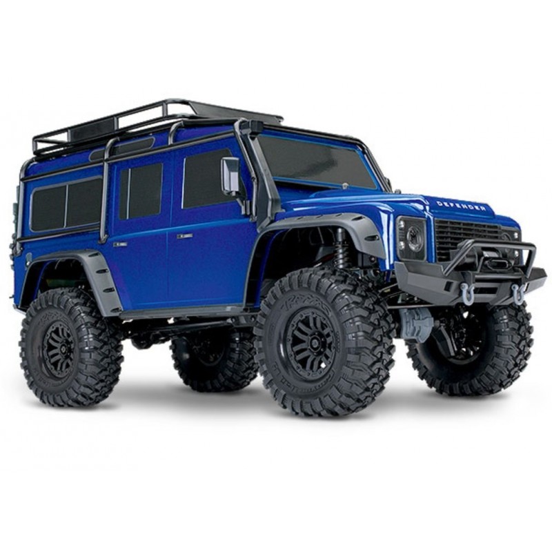 Traxxas TRX-4 1/10 Scale Trail Rock Crawler w/Land Rover Defender Body (Blue) w/XL-5 ESC & TQi 2.4GHz Radio