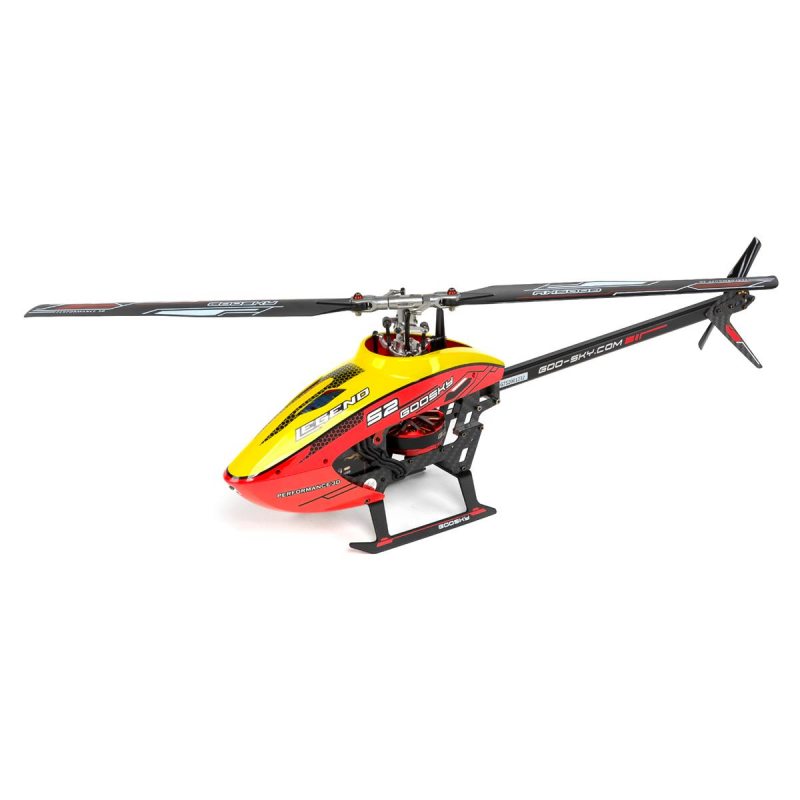 GooSky Legend S2 Brushless Direct Drive High Performance Aerobatic Helicopter- RTF (Red/Yellow)