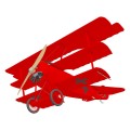 Red Baron 3-D Fokker DR1 RTF Electric Airplane (Red) w/2.4G Radio System (600mm)